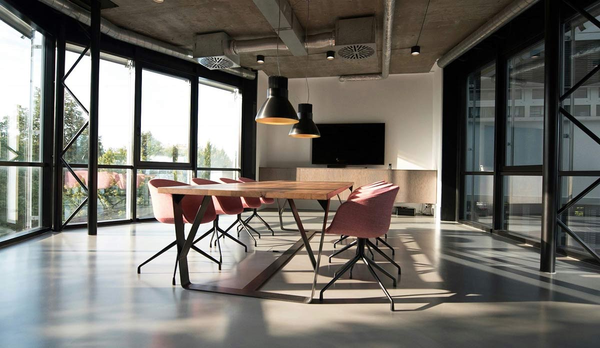 Empty conference room